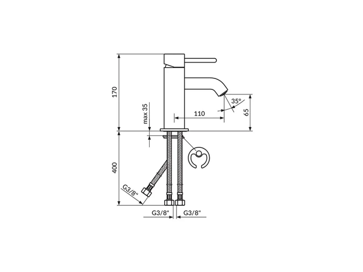 Rosan Zero Lavabo 3Cv 