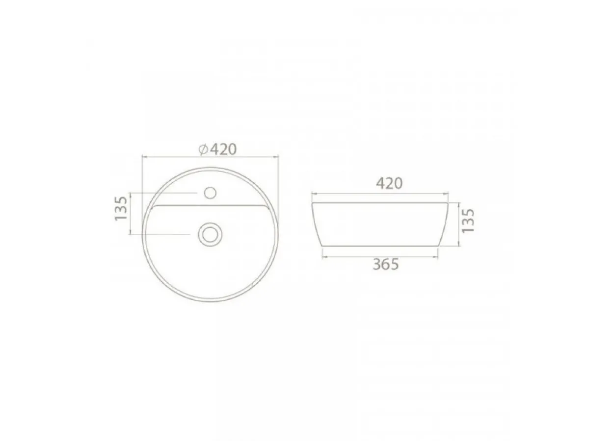 TURKUAZ ONE 42 cm LAVABO 76400 U 