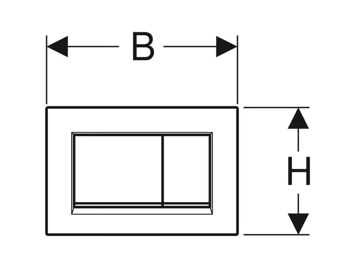 Geberit Tipka Sigma30 115.883.Kk.1 Bela/Pozlacena/Bela 