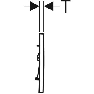 Geberit Tipka Sigma30 115.883.Jt.1 Bela/Mat/ Lakirani 