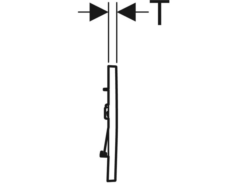 Geberit Tipka Sigma30 115.883.Km.1 Crna/Sjaj Hrom/Crna 